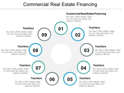 Commercial real estate financing ppt powerpoint presentation file graphics template cpb
