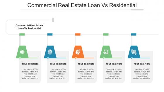 Commercial Real Estate Loan Vs Residential Ppt Powerpoint Presentation Infographic Template Maker Cpb