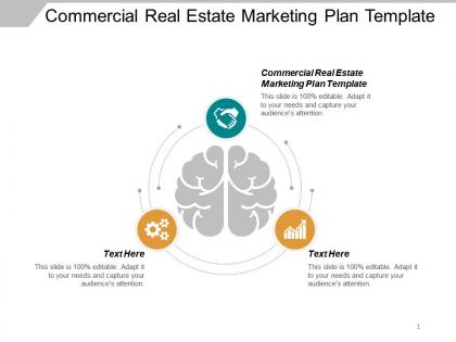 Commercial real estate marketing plan template ppt powerpoint presentation inspiration icon cpb
