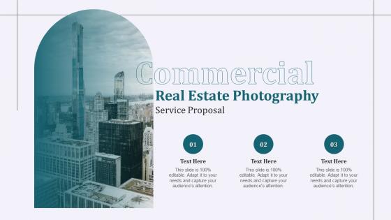 Commercial Real Estate Photography Service Proposal Ppt Slides Deck