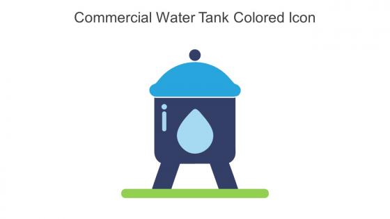 Commercial Water Tank Colored Icon In Powerpoint Pptx Png And Editable Eps Format