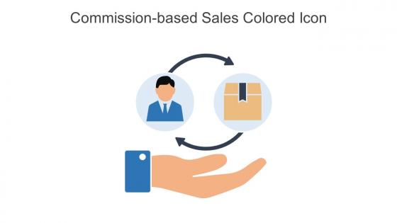 Commission Based Sales Colored Icon In Powerpoint Pptx Png And Editable Eps Format