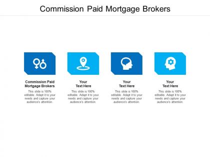 Commission paid mortgage brokers ppt powerpoint presentation visual aids deck cpb
