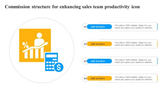Commission Structure For Enhancing Sales Team Productivity Icon