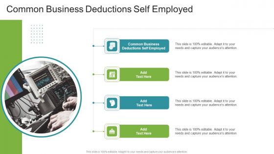 Common Business Deductions Self Employed In Powerpoint And Google Slides Cpb