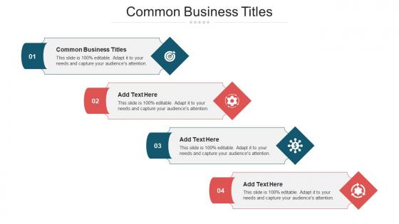 Common Business Titles Ppt Powerpoint Presentation Inspiration Tips Cpb