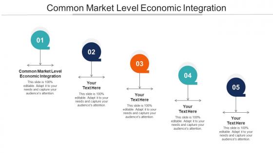 Common Market Level Economic Integration Ppt Powerpoint Presentation Slides Skills Cpb