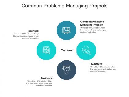 Common problems managing projects ppt powerpoint presentation portfolio format ideas cpb