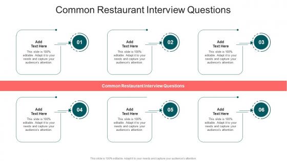 Common Restaurant Interview Questions In Powerpoint And Google Slides Cpb