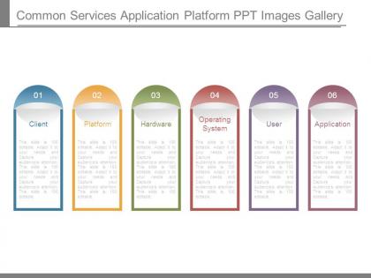 Common services application platform ppt images gallery