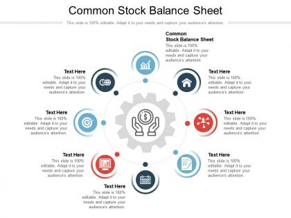 Common stock balance sheet ppt powerpoint presentation file deck cpb