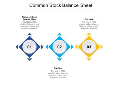 Common stock balance sheet ppt powerpoint presentation model graphics download cpb