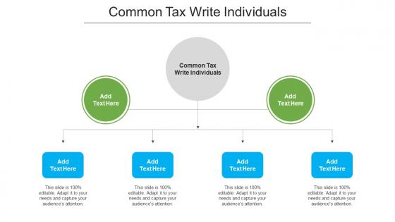 Common Tax Write Individuals Ppt Powerpoint Presentation Outline Gallery Cpb