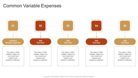 Common Variable Expenses In Powerpoint And Google Slides Cpb