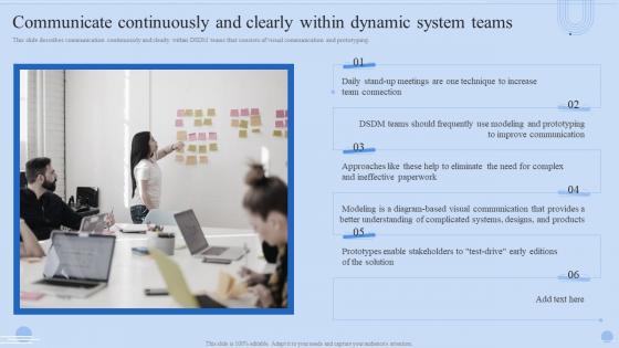 Communicate Continuously And Clearly Within Dynamic System Teams