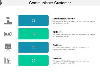 Communicate customer ppt powerpoint presentation ideas display cpb