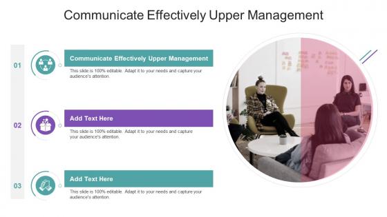 Communicate Effectively Upper Management In Powerpoint And Google Slides Cpb