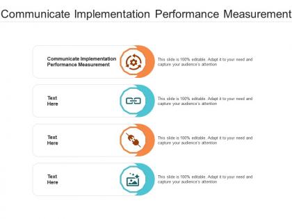 Communicate implementation performance measurement ppt powerpoint presentation ideas introduction cpb
