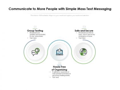 Communicate to more people with simple mass text messaging
