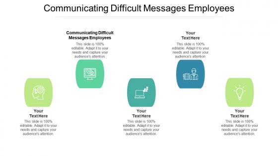 Communicating Difficult Messages Employees Ppt Powerpoint Presentation Model Display Cpb