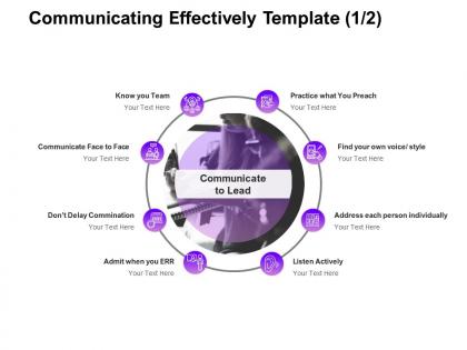 Communicating effectively team ppt powerpoint presentation show format