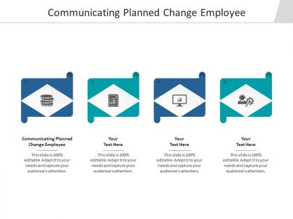 Communicating planned change employee ppt powerpoint presentation model visuals cpb