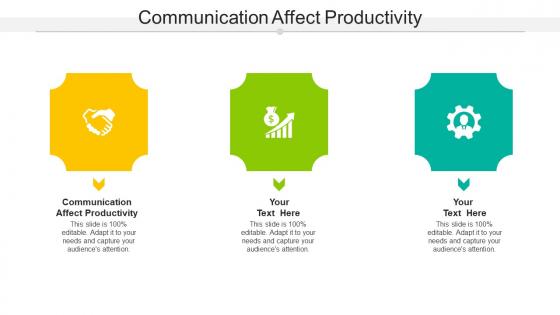 Communication Affect Productivity Ppt Powerpoint Presentation Ideas Grid Cpb