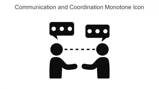 Communication And Coordination Monotone Icon In Powerpoint Pptx Png And Editable Eps Format