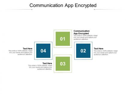 Communication app encrypted ppt powerpoint presentation portfolio microsoft cpb