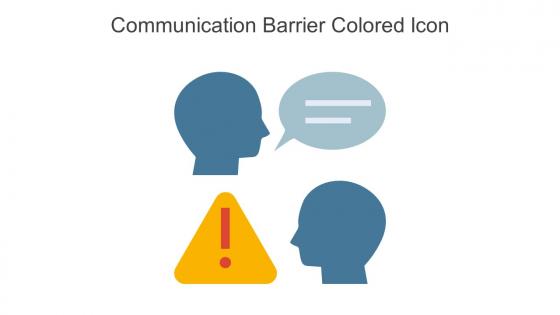 Communication Barrier Colored Icon In Powerpoint Pptx Png And Editable Eps Format