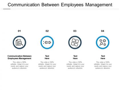 Communication between employees management ppt powerpoint presentation styles graphics cpb