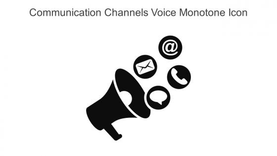 Communication Channels Voice Monotone Icon In Powerpoint Pptx Png And Editable Eps Format
