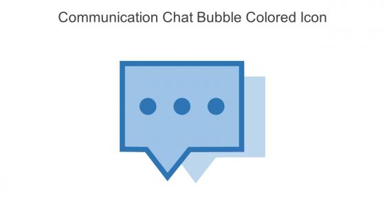Communication Chat Bubble Colored Icon In Powerpoint Pptx Png And Editable Eps Format