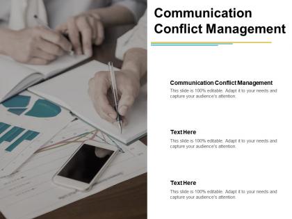 Communication conflict management ppt powerpoint presentation pictures example file cpb