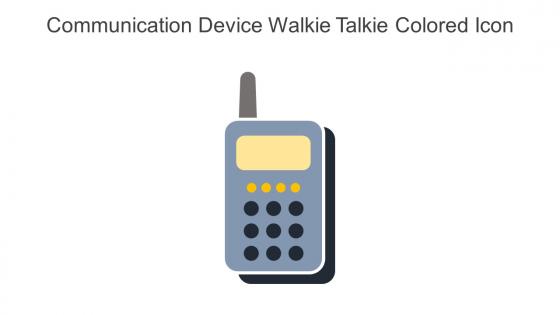 Communication Device Walkie Talkie Colored Icon In Powerpoint Pptx Png And Editable Eps Format
