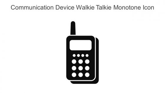 Communication Device Walkie Talkie Monotone Icon In Powerpoint Pptx Png And Editable Eps Format