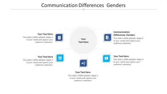 Communication differences genders ppt powerpoint presentation outline design ideas cpb