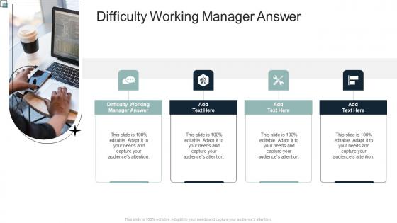 Communication Difficulty Working Manager Answer In Powerpoint And Google Slides Cpb