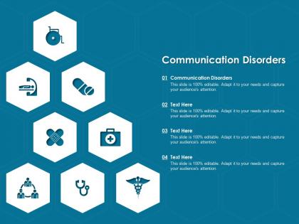 Communication disorders ppt powerpoint presentation model professional