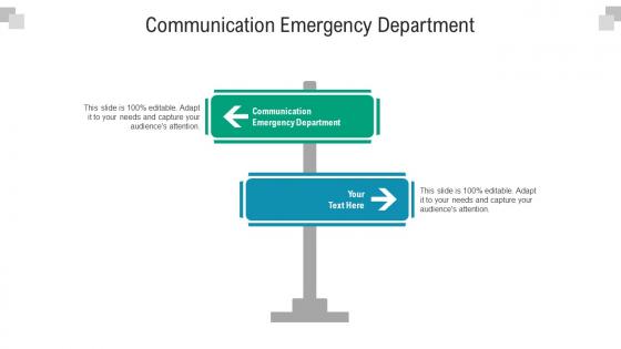 Communication emergency department ppt powerpoint presentation infographics layout ideas cpb