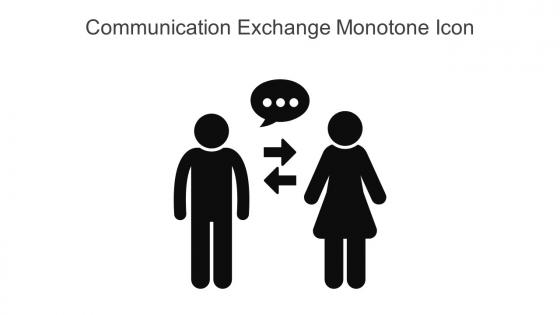 Communication Exchange Monotone Icon In Powerpoint Pptx Png And Editable Eps Format
