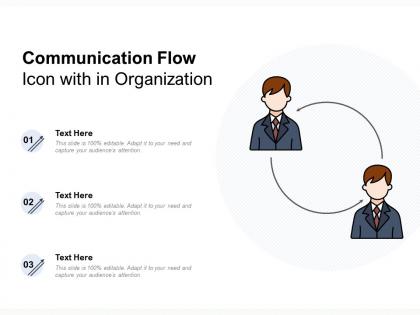 Communication flow icon with in organization