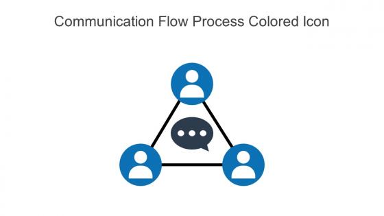 Communication Flow Process Colored Icon In Powerpoint Pptx Png And Editable Eps Format