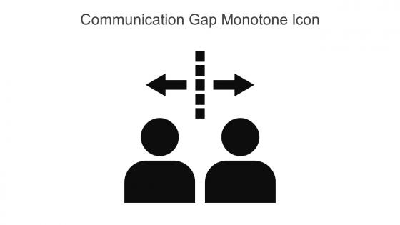 Communication Gap Monotone Icon In Powerpoint Pptx Png And Editable Eps Format