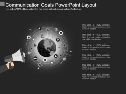 Communication goals powerpoint layout