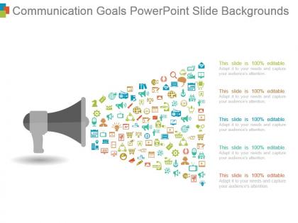 Communication goals powerpoint slide backgrounds