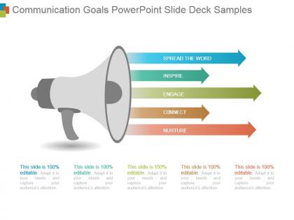 Communication goals powerpoint slide deck samples