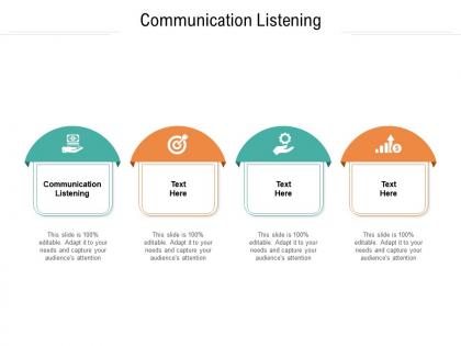 Communication listening ppt powerpoint presentation professional model cpb