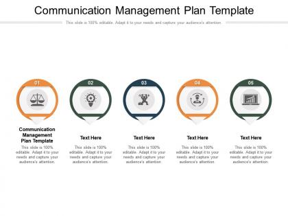 Communication management plan template ppt powerpoint presentation background image cpb
