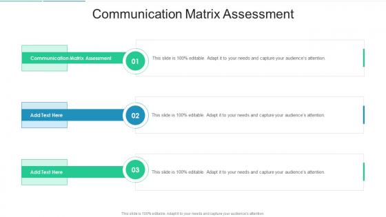 Communication Matrix Assessment In Powerpoint And Google Slides Cpb